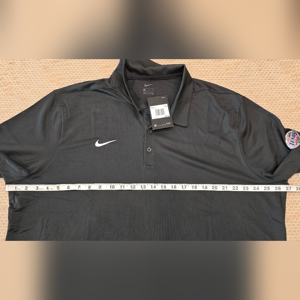 New Nike Polo Black Shirt Men XXL   3 Button Texas Bowl - Picture 13 of 14
